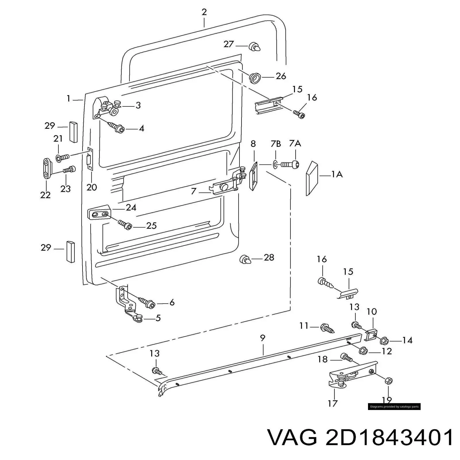  VAG 2D1843401 ціна, від 15.32 USD