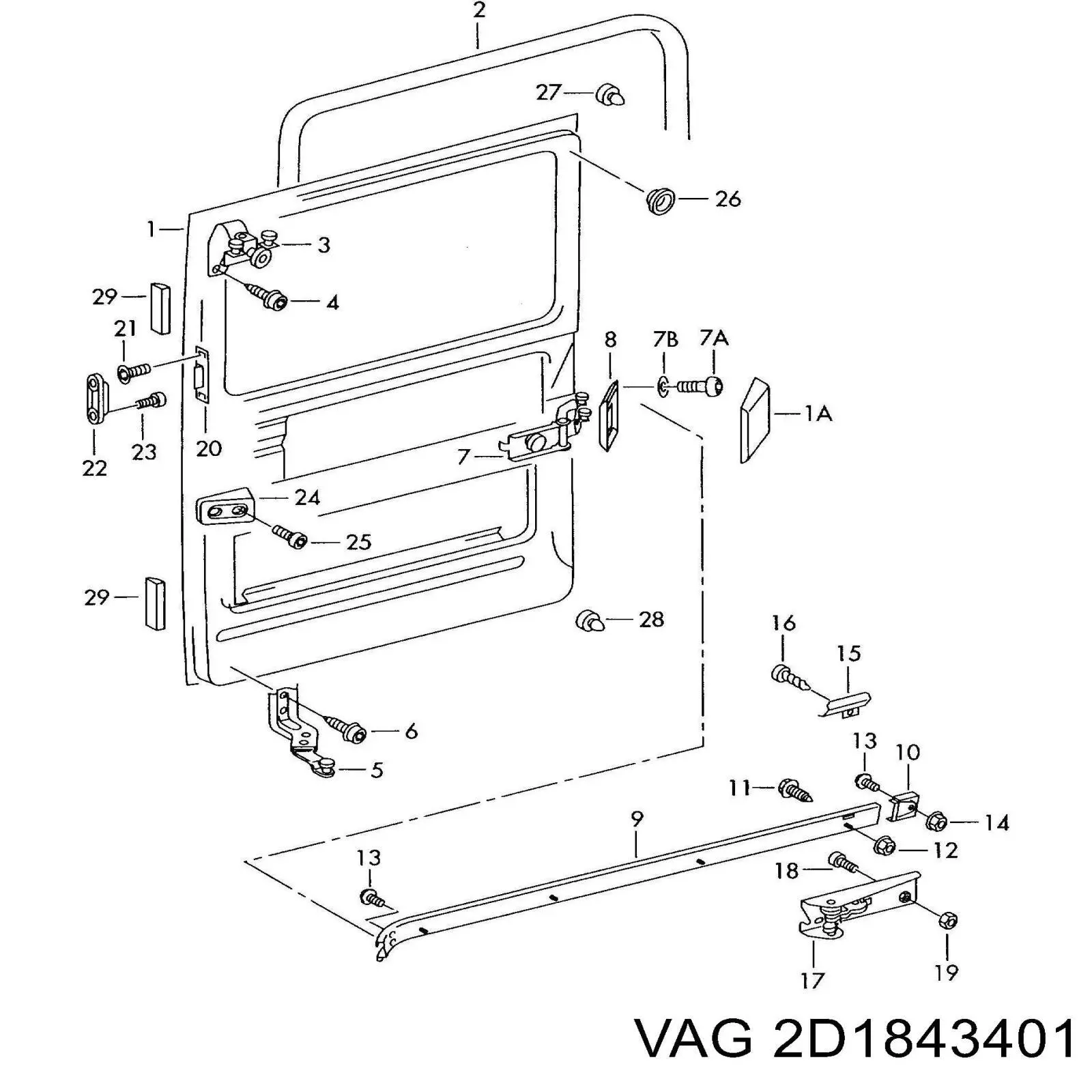 2D1843401 VAG 