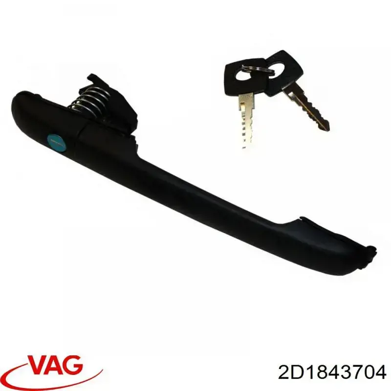 Купити 2D1843704 VAG Ручка двері бічної/зсувної зовнішня