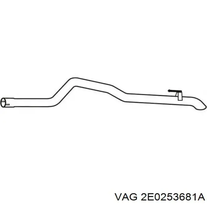 Глушник, задня частина 2E0253681A VAG