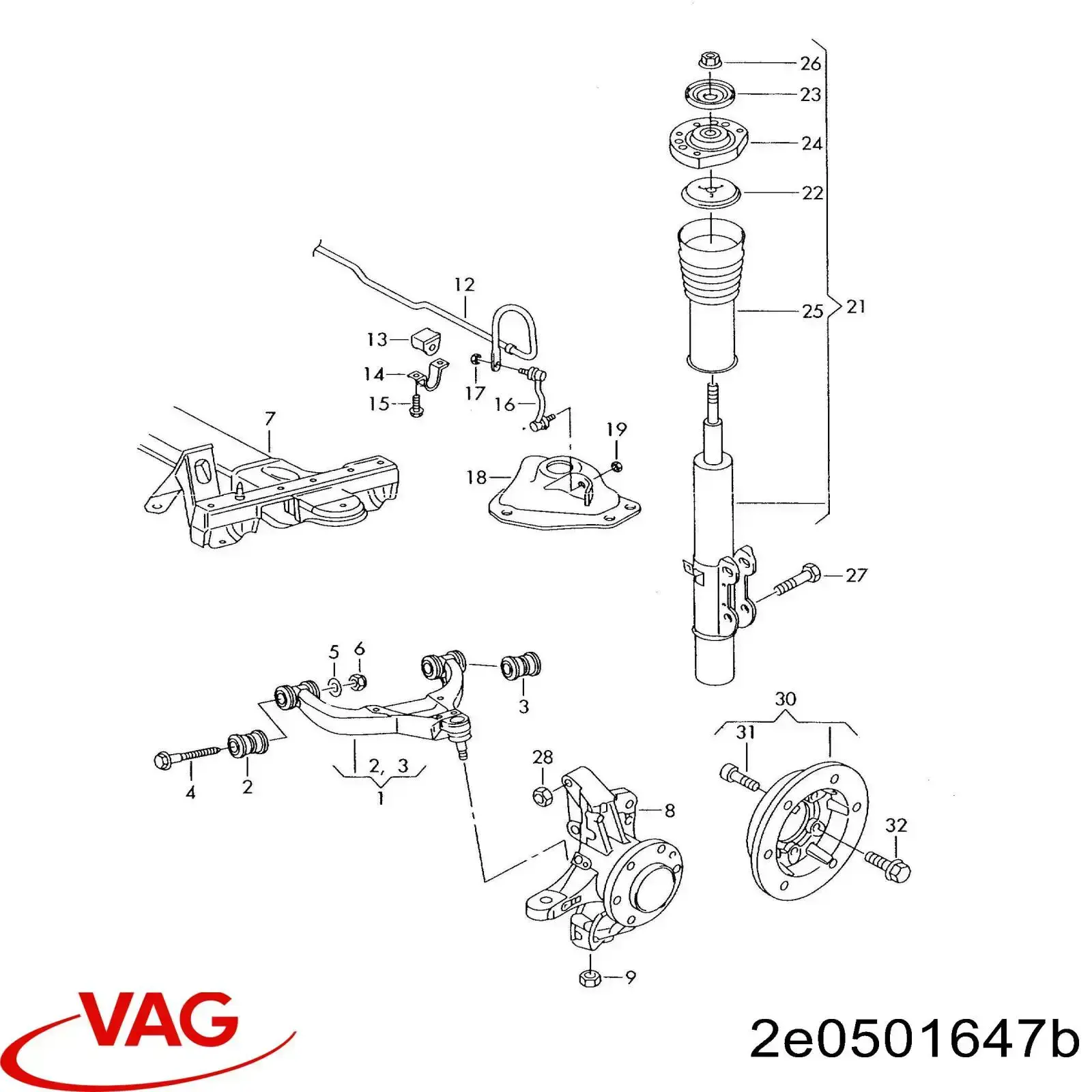 2E0501647C VAG 