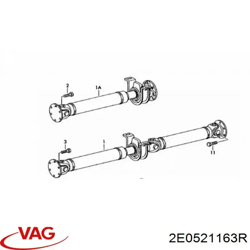 Вал карданний задній, в сборі K68138113AA Fiat/Alfa/Lancia