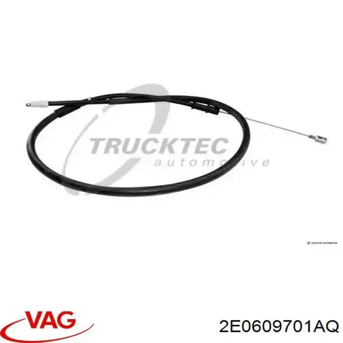 Трос ручного гальма задній, правий/лівий VAG 2E0609701AQ ціна, від 52.61 USD