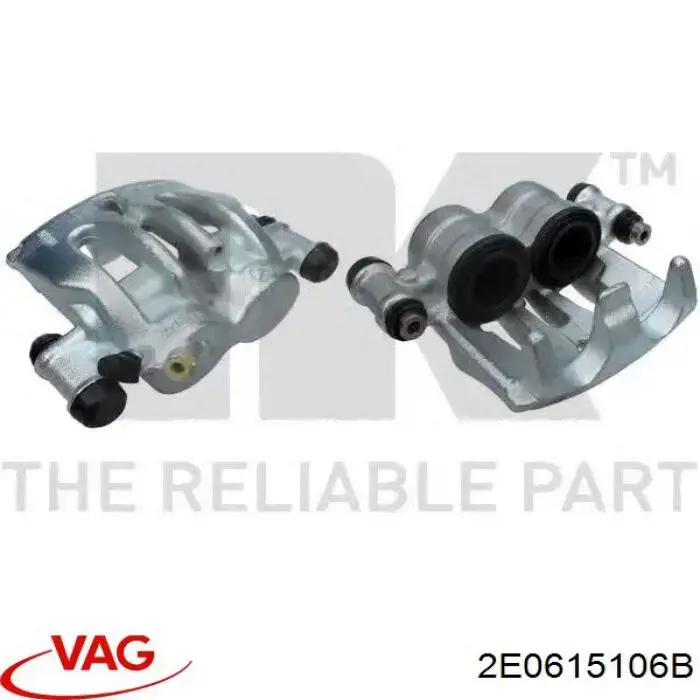Супорт гальмівний передній правий VAG 2E0615106B ціна, від 59.19 USD