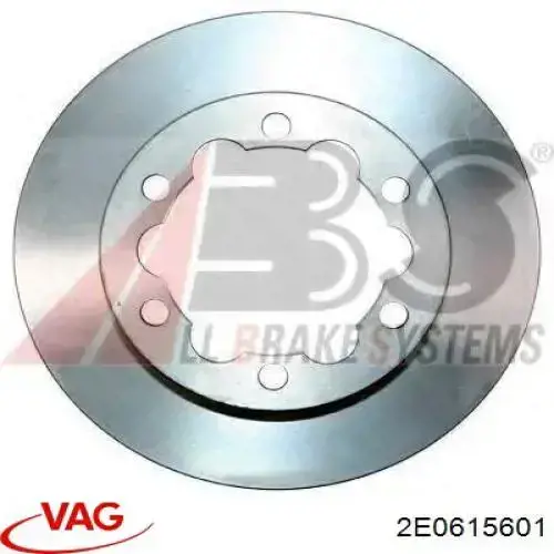2E0615601 VAG диск гальмівний задній