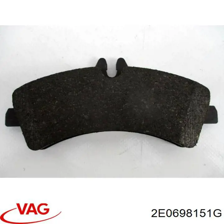 Купити 2E0698151G VAG Колодки гальмівні передні, дискові