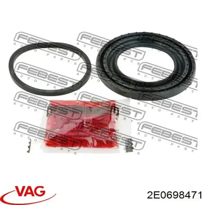 Ремкомплект супорту гальмівного переднього VAG 2E0698471 ціна, від 6.43 USD