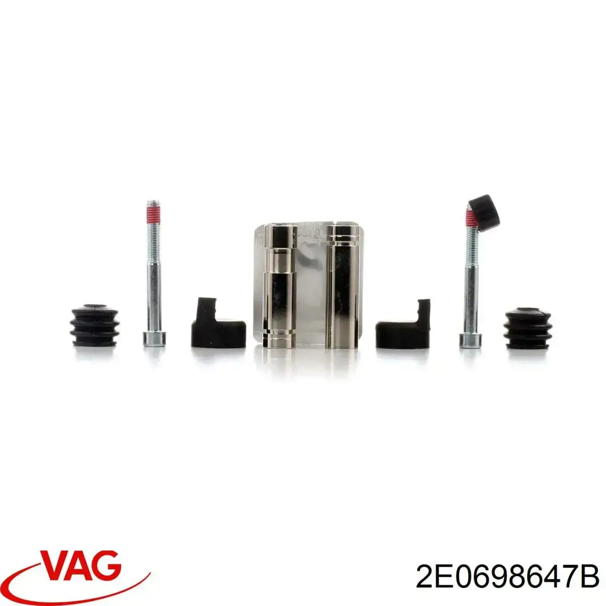 Купити 2E0698647B VAG Супорт гальмівного, заднього