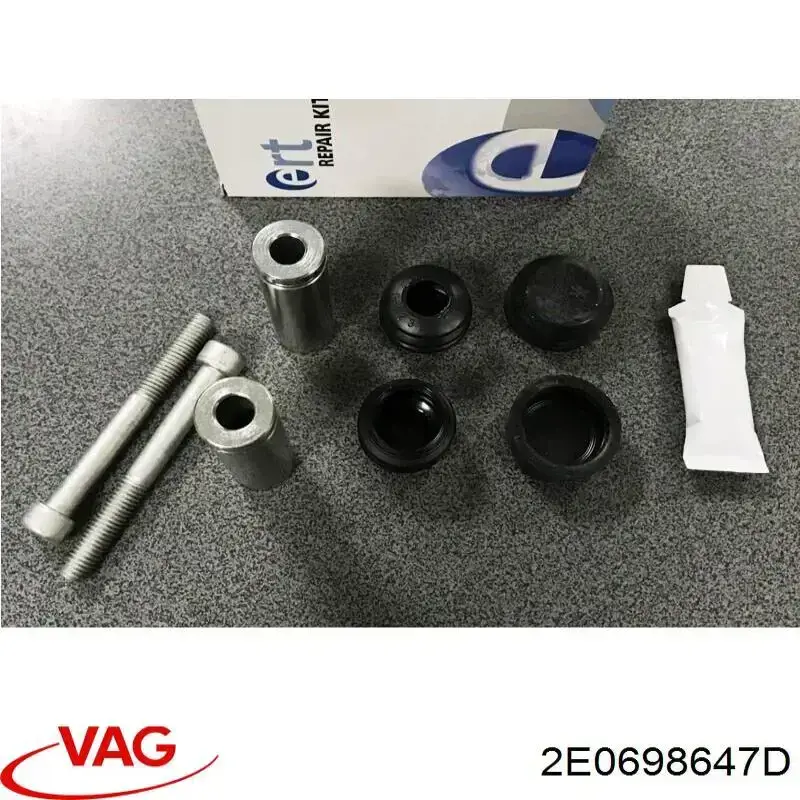 Ремкомплект супорту гальмівного переднього VAG 2E0698647D ціна, від 7.60 USD