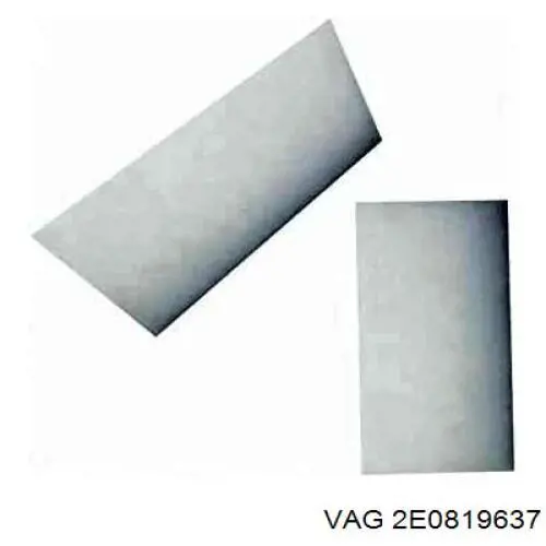Фільтр повітряний обігрівача VAG 2E0819637 ціна, від 4.19 USD