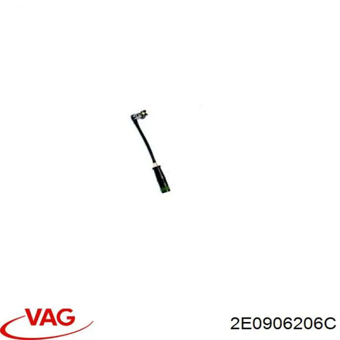 2E0906206C VAG датчик зносу гальмівних колодок, передній