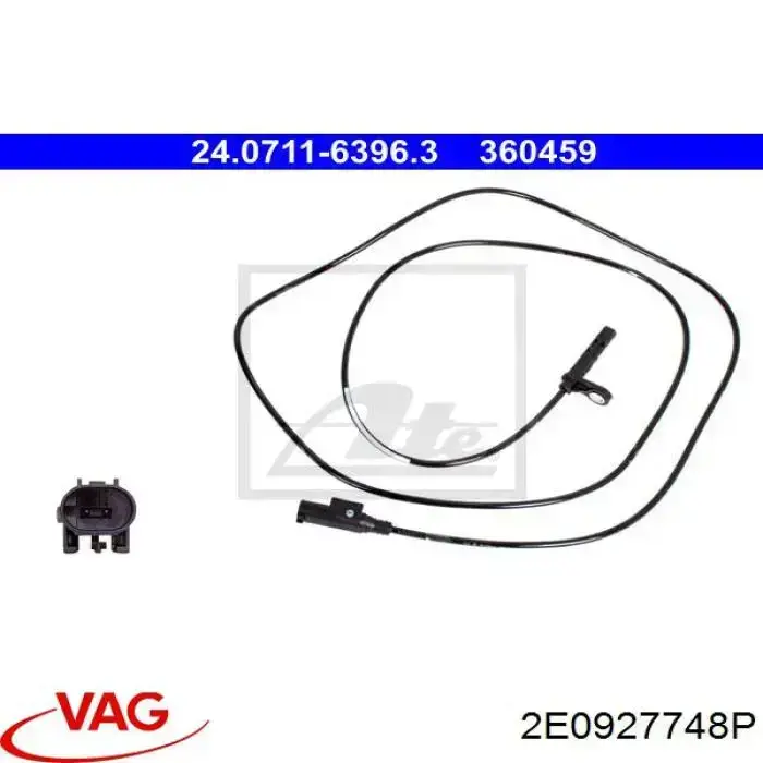 Датчик АБС задній лівий VAG 2E0927748P ціна, від 30.90 USD
