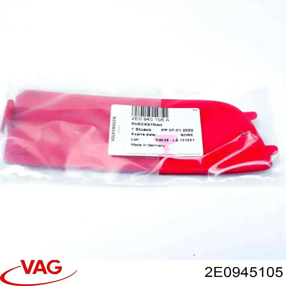 Катафот (відбивач) заднього бампера, лівий VAG 2E0945105 ціна, від 6.37 USD