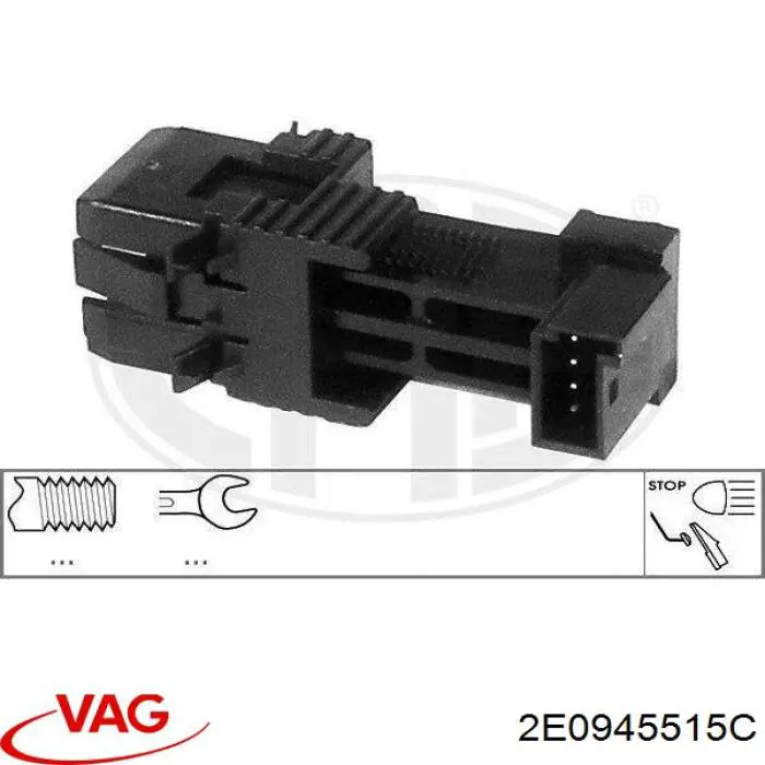 Датчик заднього ходу 2E0945515C VAG