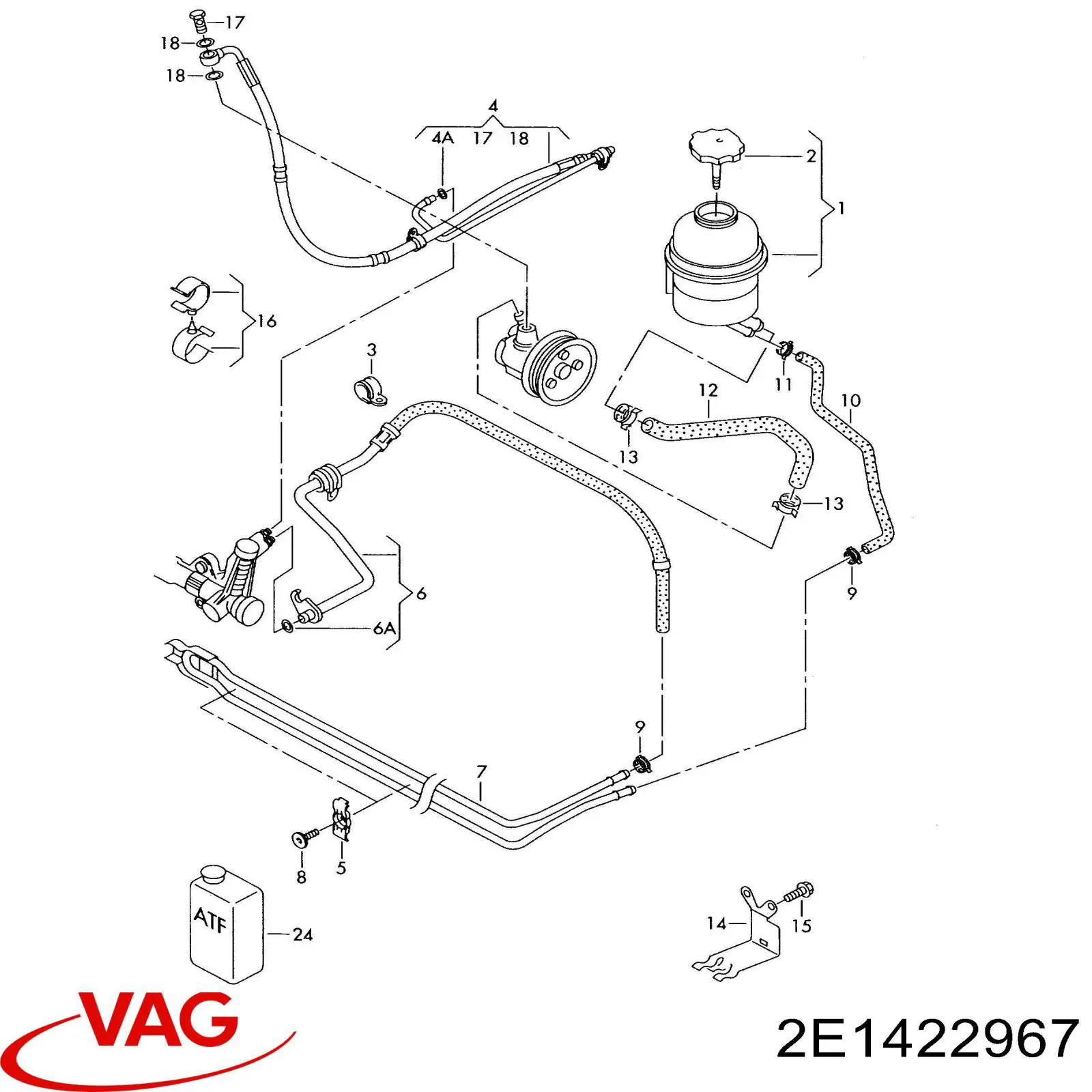  VAG 2E1422967 ціна, від 25.34 USD