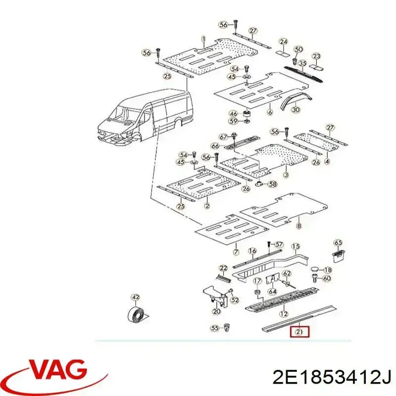  VAG 2E1853412J ціна, від 46.58 USD