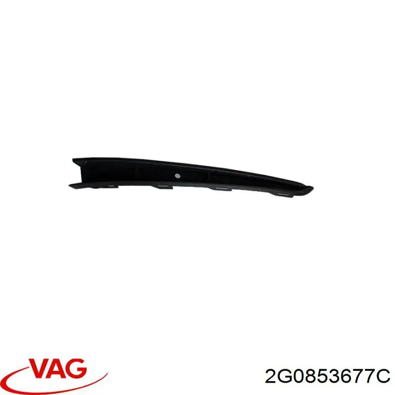 Молдинг переднього бампера, правий VAG 2G0853677R9B9 ціна, від 6.21 USD