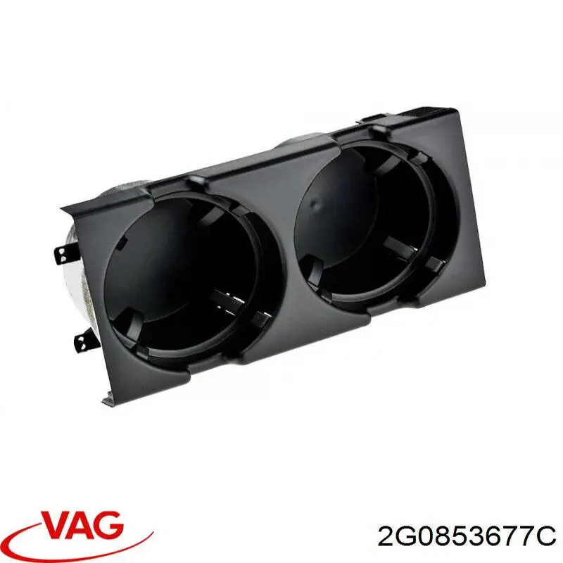 2G0853677R9B9 VAG Молдинг переднього бампера, правий