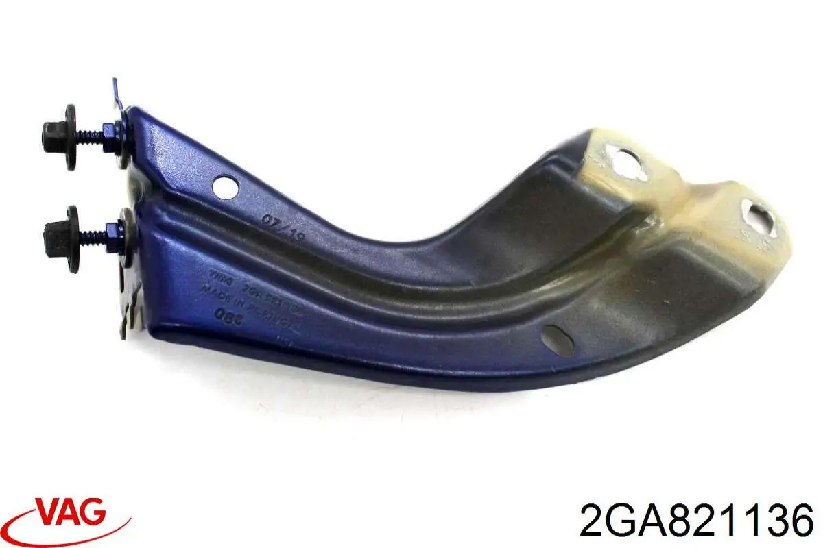 2GA821136 VAG Кронштейн кріплення крила переднього правого, передній
