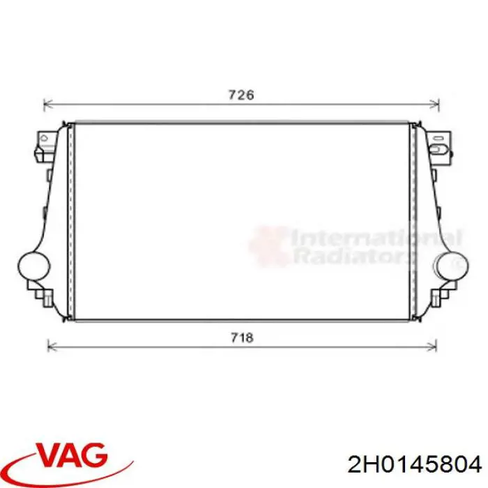 Радіатор інтеркулера Thermotec DAW020TT