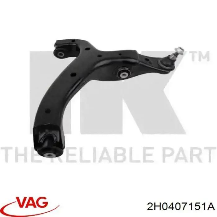 Важіль передній лівий VAG 2H0407151A ціна, від 178.73 USD