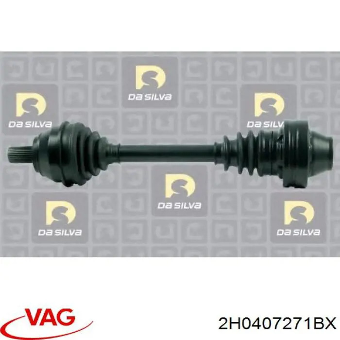 Вісь передня VAG 2H0407271BX ціна, від 139.17 USD