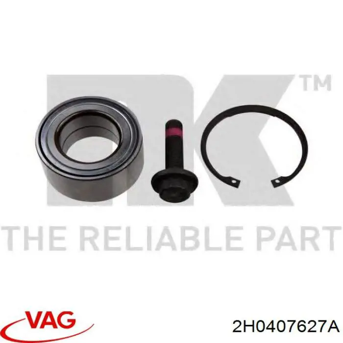 Підшипник ступиці 2H0407627A VAG