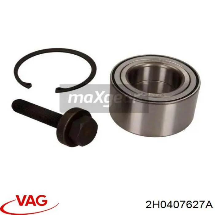 Комплект підшипник маточини передньої VAG 2H0407627A ціна, від 49.93 USD