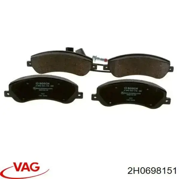 Гальмівні колодки VAG 2H0698151 ціна, від 32.18 USD