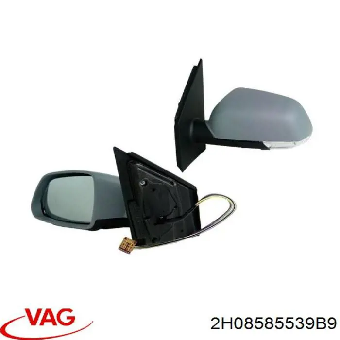 Ліве бокове дзеркало 2H08585539B9 VAG