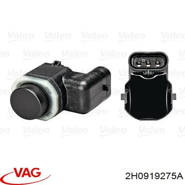 Датчик сигналізації паркування (парктронік), задній VAG 2H0919275A