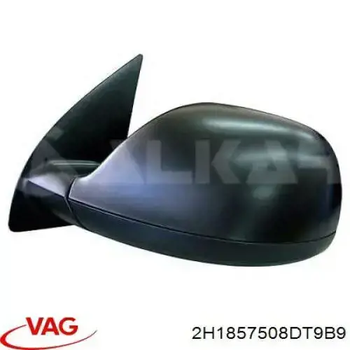 Праве бічне дзеркало VAG 2H1857508DT9B9 ціна, від 16.57 USD