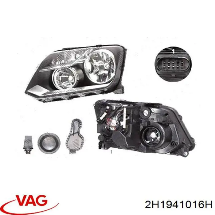 Основна фара - вставка VAG 2H1941016H ціна, від 171.93 USD