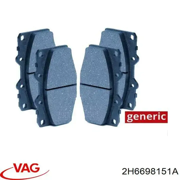 Тормозні колодки VAG 2H6698151A