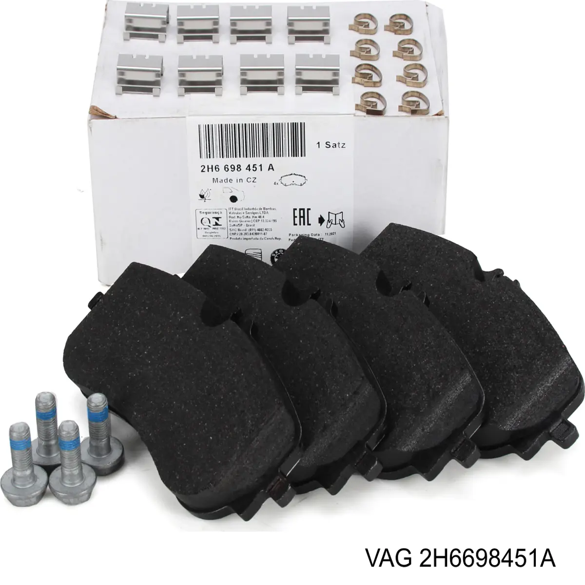 2H6698451A VAG Колодки гальмівні задні, дискові