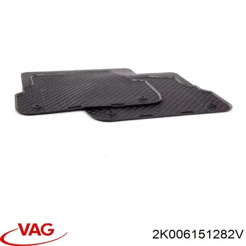2K006151282V VAG килимок задній, комплект 2 шт.