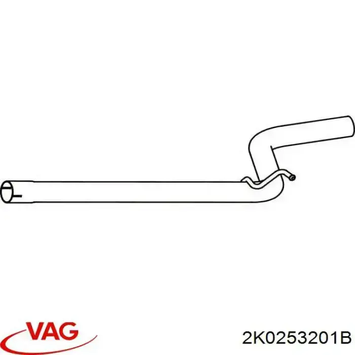 Глушник VAG 2K0253201B ціна, від 19.71 USD