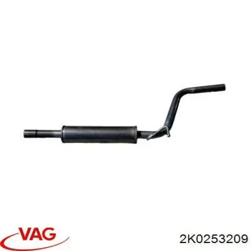 Купити 2K0253209 VAG Вихлопна труба