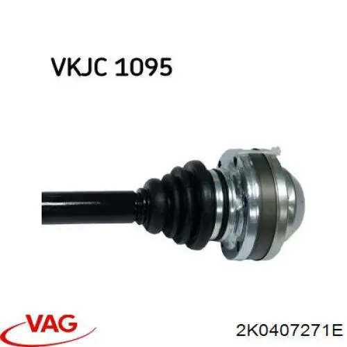Привід передній лівий VAG 2K0407271E ціна, від 50.23 USD