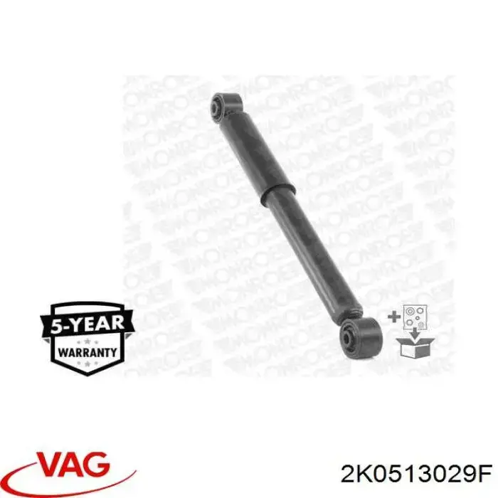 Купити 2K0513029F VAG Стійка амортизатора задня