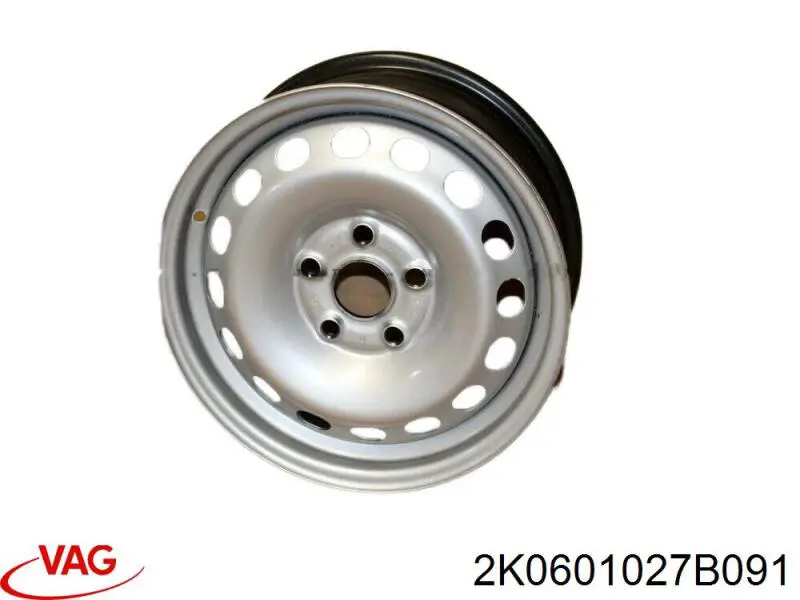 2K0601027B091 VAG диск колісний стальний (штампований)