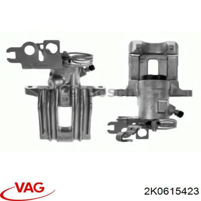 Супорт гальмівний задній лівий VAG 2K0615423 ціна, від 64.49 USD