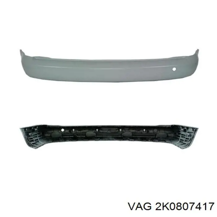Задній бампер 10018202 Poliplast