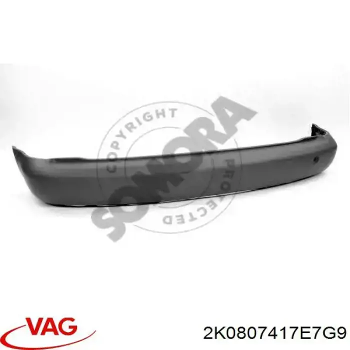 2K0807417E7G9 VAG Буфер (бампер) задній