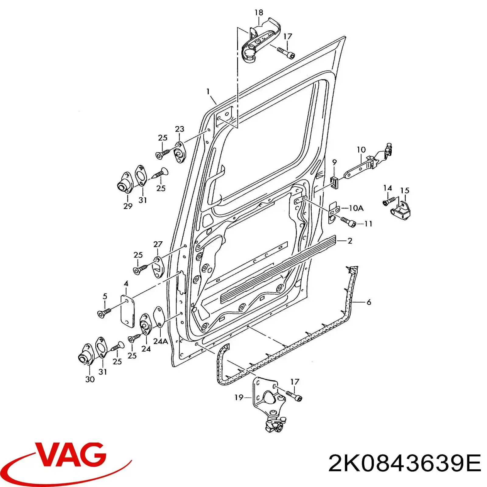  VAG 2K0843639D ціна, від 12.16 USD