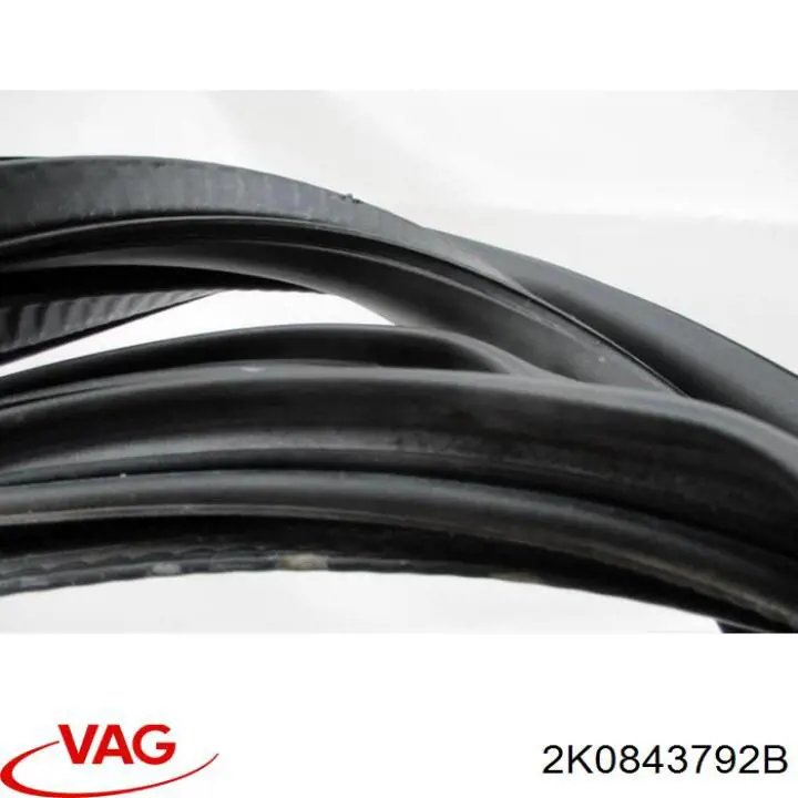 Ущільнювач двері бічний/зсувний VAG 2K0843792B ціна, від 14.11 USD