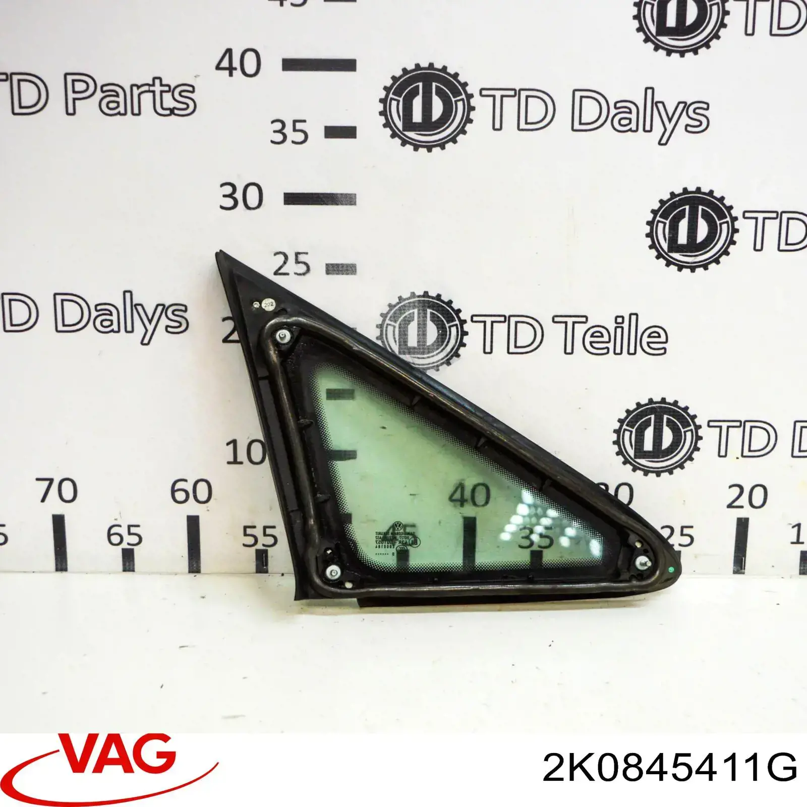 2K0845411G VAG Скло-кватирка двері, передній, лівій