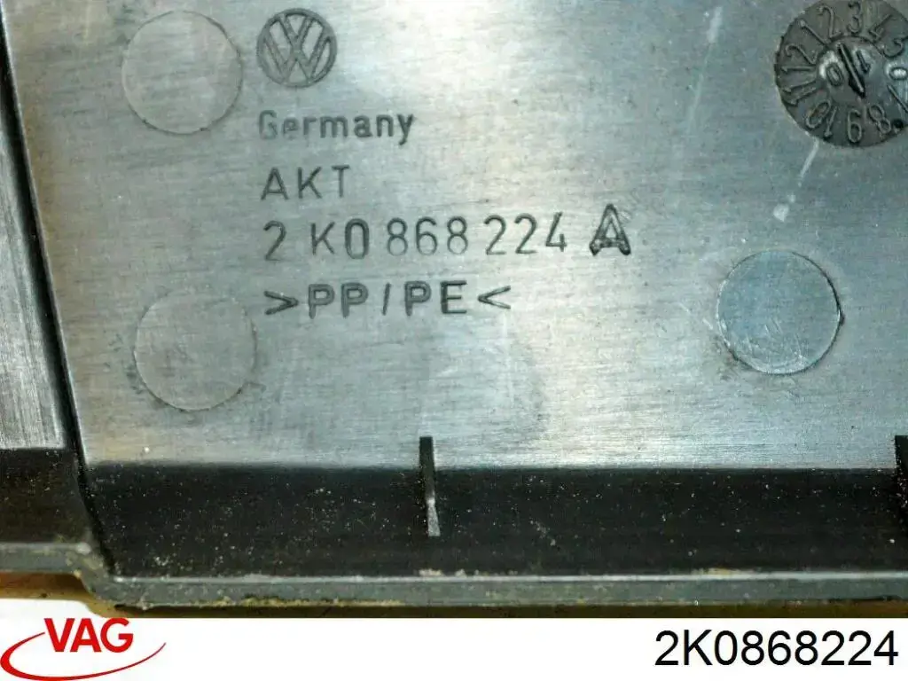 2K0868224 VAG Обшивка стійки кузова внутрішня, передня права