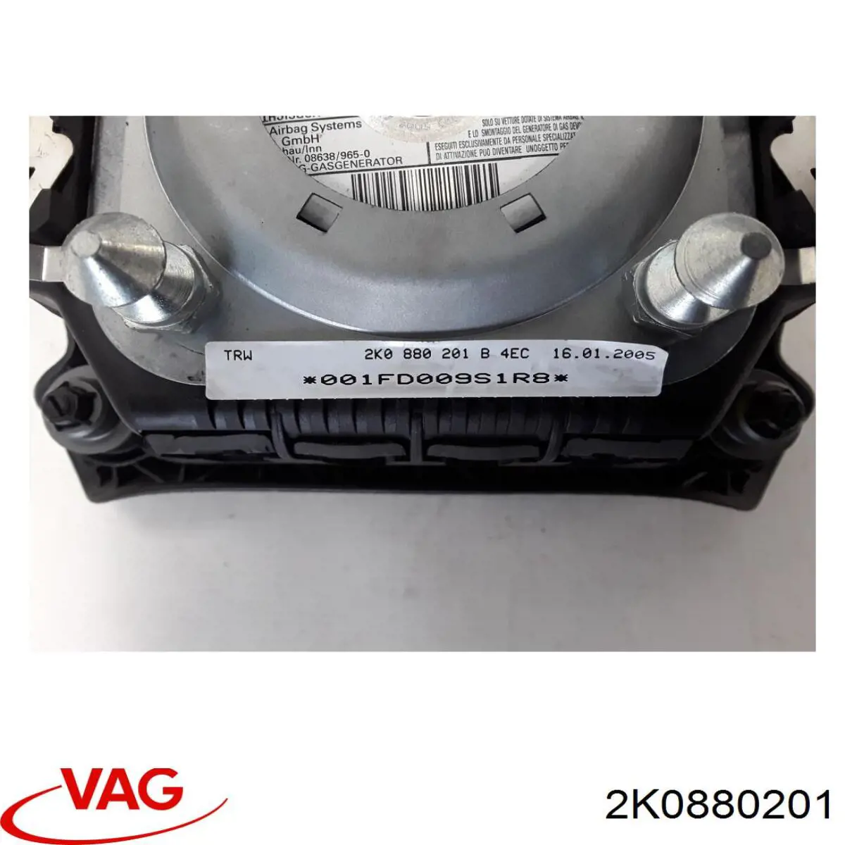 2K0880201 VAG Подушка безпеки, водійська, AIRBAG