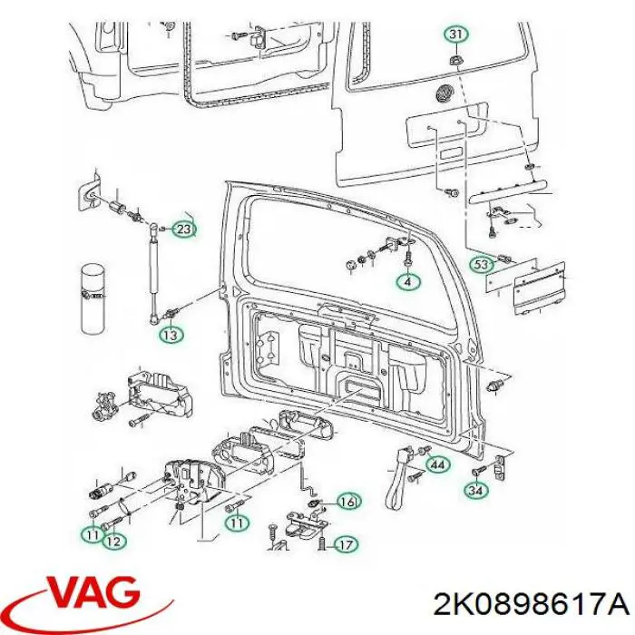 2K0898617A VAG 